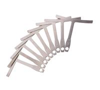 ARTSEWPLY 9pcs Guitar Measuring Tool Set Stainless Steel Neck Fingerboard Radian Ruler for Electric Acoustic Bass Guitar Adjustment and String Tuning