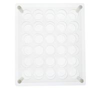 ARTSEWPLY Acrylic Lipstick Holder Organizer Slots with Reinforced Base Stackable Fish Shape Cosmetic Makeup Organizer for Vanity High Transparency Display Stand for Lip Gloss and Lipsticks