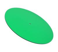 ARTSEWPLY Acrylic Vinyl Record Turntable Mat Anti-static Slipmat Vibration Reducing Green Platter Pad for Noise Reduction and Vinyl Protection