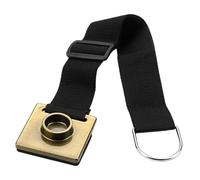 ARTSEWPLY Adjustable Cello Endpin Stopper, Suitable for Cello and Chair Leg Use with Non-slip Golden Anti Slip Pad and Wide Oxford Cloth Strap, Stretch Range 38-70cm, for Experienced