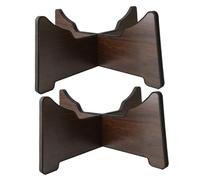 ARTSEWPLY Adjustable Ethereal Tongue Drum Stand Portable Percussion Instrument Holder Stable Display Rack for Handpan with Rosewood Finish