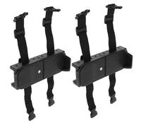 ARTSEWPLY Adjustable Ice Skates with Double Blades, Black Ice Skating Shoes with Clip-On Straps, Beginner Snow Skate Shoes for Outdoor Winter Training