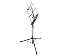 ARTSEWPLY Adjustable Iron Music Stand Folding Tripod Sheet Music Holder with Stable Books Rest Rack for Reading and Instrument Scores Portable Storage for Guitar Violin and More