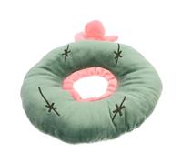 ARTSEWPLY Adjustable Plush Cat Cone Collar Soft Elizabeth Circle for Wound Protection Scratch Prevention Neck Guard for Cats Comfortable Fit Cactus Design