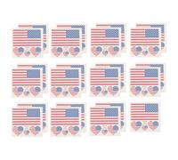 ARTSEWPLY American Flag Assorted Colour 25pcs Removable Temporary Tattoos Stickers Stickers for Party Decoration Suitable for Box and