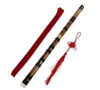 ARTSEWPLY Antique Style Flute Bamboo Musical Instrument with Chinese Knot round Opening Practical Design Excellent Timbre for Beginners and Collectors