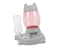 ARTSEWPLY Automatic Cat Water Dispenser Anti-spill Design, Gray Pet Drinking Bowl for Cats and Small to Medium Dogs, Food and Water Feeder Suitable for Indoor Use