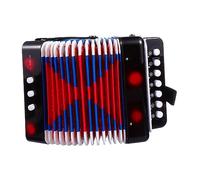 ARTSEWPLY Beginner Mini Accordion Musical Instrument Educational for Over Years Lightweight Portable Black Professional Student Practice Gift