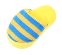 ARTSEWPLY Bite Resistant Slipper Shaped Molar for Puppies Plush Durable Chew with Squeaky Sound Portable Interactive Training Plaything for Dogs to Prevent Destructive Behavior and Encourage