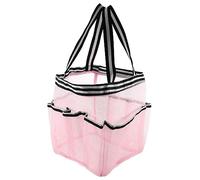ARTSEWPLY Breathable Mesh Toiletry Bag Portable Shower Pouch with Eight Pockets for Travel Essentials Lightweight and Durable Washbag for College Gym Campers and Swimmers Random Color