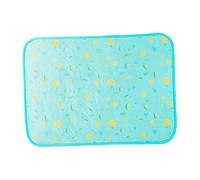 ARTSEWPLY Breathable Pet Cooling Mat Lightweight Summer Ice Silk Blanket for Dogs Cats Washable Cooling Pad for Pet Cage Sofa Portable Non Electric Sleeping Mat Blue