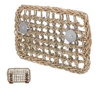 ARTSEWPLY Bunny Chew Toys for Rabbits and Guinea Pigs, Wear-resistant Rectangular Natural Seagrass Mat 2 Accessories, Cage Chewing Toy for Teeth Maintenance and Boredom Relief