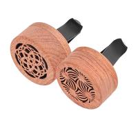 ARTSEWPLY Car Diffuser Vent Clips 2pcs Set with Natural Wood Aromatherapy Auto Air Vent Clip Air Freshener for Vehicle Interior Decoration and Travel Use