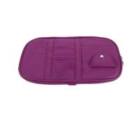 ARTSEWPLY Car Sun Visor Organizer Bag Multi-pocket Storage Holder Sunglasses License Cards for Suv Truck Rv Auto Interior Driving Use