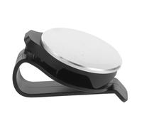 ARTSEWPLY Car Visor Sunglasses Holder Clip with Ticket and Card Organizer Alloy Silver Car Glasses Clamp for Secure Easy Attachment Neat Interior Storage Driving Safety and Convenience