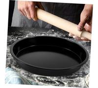 ARTSEWPLY Carbon Steel Non-Stick Pizza Pan Round Baking Tray Multipurpose for Pizza Cakes Cookies Breads Home Kitchen Use Smooth Edges