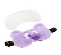 ARTSEWPLY Cartoon Sleeping Eye Mask for Soft Fuzzy Cute Animal Pattern Lightweight Blackout Sleep Blindfold with Elastic Band for Travel Home School Naps Comfortable Nonbinding Design