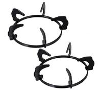 ARTSEWPLY Cast Iron Gas Stove Bracket 2pcs 18.5cm Diameter Wok Ring Stand with Fire Gathering Effect Suitable for Small Pot and Four-Foot Hob Frame Cooking