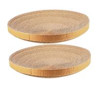 ARTSEWPLY Cat Scratcher Replacement Pads with Skin-friendly Material 2pcs and Made of Recycled Corrugated Cardboard Furniture Protection for Indoor Cats