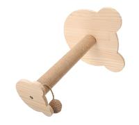 ARTSEWPLY Cat Scratching Post and Climbing Frame Natural Sisal Rope, Sturdy Vertical Cat Scratcher Pole for Indoor Use, Solid Wood Kitten Play Tower for Daily Exercise and Claw Care