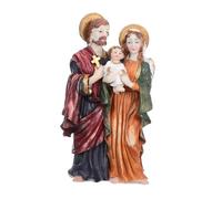 ARTSEWPLY Catholic Jesus Baptism Resin Figurine Religious Nativity Sculpture for Home Decor Portable Tabletop Family Statue for Christmas Holiday Celebration Gift