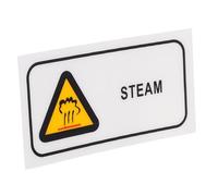ARTSEWPLY Caution Hot Surface Label Pet Sticker High Temperature Steam Warning Sign for Industrial Equipment Burn Prevention Safety Decal