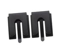 ARTSEWPLY Cb Mic Holder Hand Microphone Hang up Clip Metal Radio Accessory for Ham Mobile Use in Car with Adhesive Mount for Amateur Operators Black