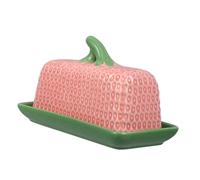 ARTSEWPLY Ceramic Butter Dish with Lid for Easy Butter Storage Keeper Bowl Covered Container for Home and Restaurant Use Versatile Dairy Storage for Kitchen Countertop