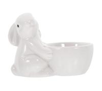 ARTSEWPLY Ceramic Egg Cup Decorative European Style Porcelain Egg Holder for Desktop Display and Kitchen Organization Stoneware Organizer