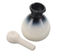 ARTSEWPLY Ceramic Essential Oil Dispenser Bottle with Lid for Aromatherapy Spa Oils and Perfumes Precision Pouring Container with Airtight Seal for Beauty Salon and Home Use Decorative Blue