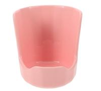 ARTSEWPLY Ceramic Pot Lid Rack and Spoon Rest for Kitchen Countertop, Pink Multi-Functional Cooking Utensil Holder with Ladle Stand for Organized Pan Cover Storage