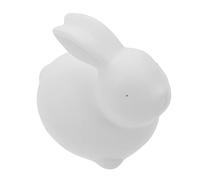 ARTSEWPLY Ceramic White Rabbit Figurine Small Bunny Ornament Realistic Tea Pet Animal Statue for Desktop Home Decor Easter Decoration Charming Craftsmanship