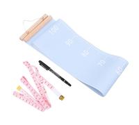 ARTSEWPLY Children Growth Height Ruler Blue Wood Canvas Decorative Hanging Ruler Does Not Take up Space Kindergarten Wall Decor