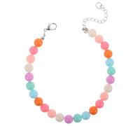 ARTSEWPLY Colorful Beaded Dog Necklace Collar Lightweight Pet Jewelry for Small Dogs Cats Vibrant Small Beads Design for Daily Wear Christmas Valentine S Day Birthday Party Accessory