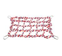 ARTSEWPLY Colorful Pet Climbing Net with Hooks Safe Chew and Hanging Swing for Birds Parrots Hamsters Squirrels Braided Rope for Cage Exercise and Play