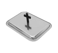 ARTSEWPLY Communion Tray Cover for Churches Dust Shield Holy Serving Plate Lid Easy Clean Polished Surface Religious Bread and Cup Protector for First Communion