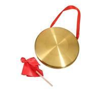 ARTSEWPLY Copper Chinese Gong Thickened Percussion Instrument with Mallet for Beginners and Professionals Asian Decor Musical Instrument for Stage Shows and Sound Therapy