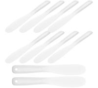 ARTSEWPLY Cosmetic Spatulas 10Pcs Makeup Mixer Tools for Face Mask Application and Skin Care Sampling Nail and Beauty Salons White