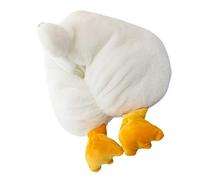 ARTSEWPLY Cute Plush Duck Tissue Box Holder Compact Car and Desk Napkin Dispenser Creative Cartoon Animal Design for Home Office Bedroom Bathroom Easy to Use and Replace Tissues