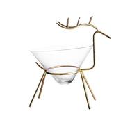 ARTSEWPLY Deer Shaped Cocktail Glass Creative Iron Art Wine Cup for Bar Party Use Modern Decorative Cocktail Cup Suitable for Mixed Drinks Beer Iced Tea Lemonade in Cafe and Restaurant