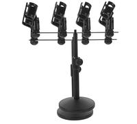 ARTSEWPLY Desktop Microphone Stand Boom Arm for Studio Recording Multi Mic Holder Holder for Podcasting Tabletop Mic Stand Arm for Broadcast