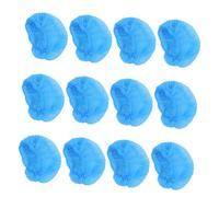 ARTSEWPLY Disposable Elastic Head Covers 100pcs Thick Mesh Hair Nets Elasticated Hair Caps for Hospital Salon Food Service Hygiene with Blue Elastic Band