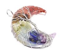 ARTSEWPLY DIY Moon Pendant Charms Creative Jewelry Making Ornaments for Necklaces Earrings Unique Natural Design for Handmade Crafts Decor