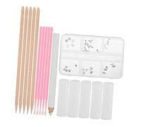 ARTSEWPLY DIY Tooth Gems Jewelry Kit Flat Back Crystal Rhinestones for Teeth Decoration Heart Butterfly Shapes Easy Application for Chic Sparkling Smile Enhancement