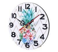 ARTSEWPLY DIY Vintage Round Wall Hanging Clock Retro Silent Frameless Wall Clock for Office Living Bedroom Decor Without Battery Easy Installation
