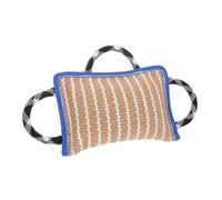ARTSEWPLY Dog Flax Bite Training Pillow with Strong Handles for Tug of War Enhances Focus and Bonding Lightweight Portable Tug Pillow for Interactive Dog Training
