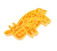 ARTSEWPLY Dog Slow Feeder Bowl Anti-choke Slow Feeding Pet Bowl Non-spill Yellow Puppy Food Holder for Healthy Eating
