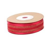 ARTSEWPLY Double Sided Red Satin Ribbon for Gift Wrapping and Wedding Decorations Decorative Craft DIY Ribbon for Bridal Bouquets Hair Bows Party and Home Decor