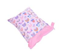 ARTSEWPLY Double Zipper Wet Dry Bag for Diapers Large Capacity Stroller Organizer Pouch Portable Nappy Storage with Quick Access for Travel and Everyday Use