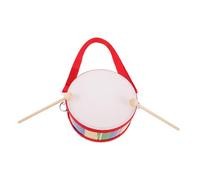 ARTSEWPLY Drum Wooden with Adjustable Strap and Drumsticks Double-sided Orff Percussion Instrument for Natural Wood Build Educational Sensory Musical Set for Boys